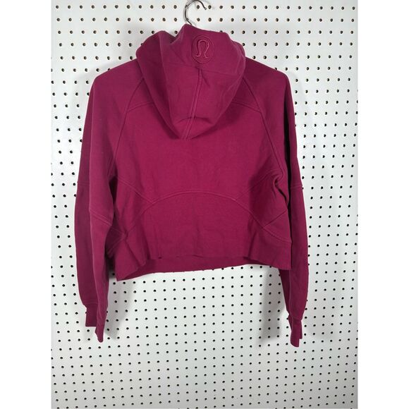 LULULEMON Scuba Oversized Half-Zip Hoodie XS/S Pomegranate - Picture 2 of 5